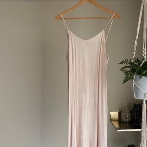 UO rouched midi slip dress